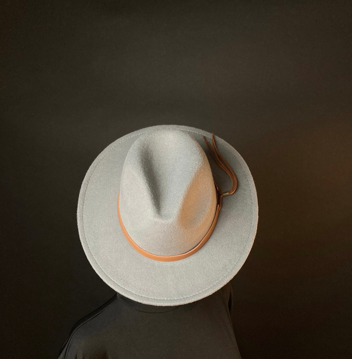 Common Grey Male Fedora Hat (short brim)