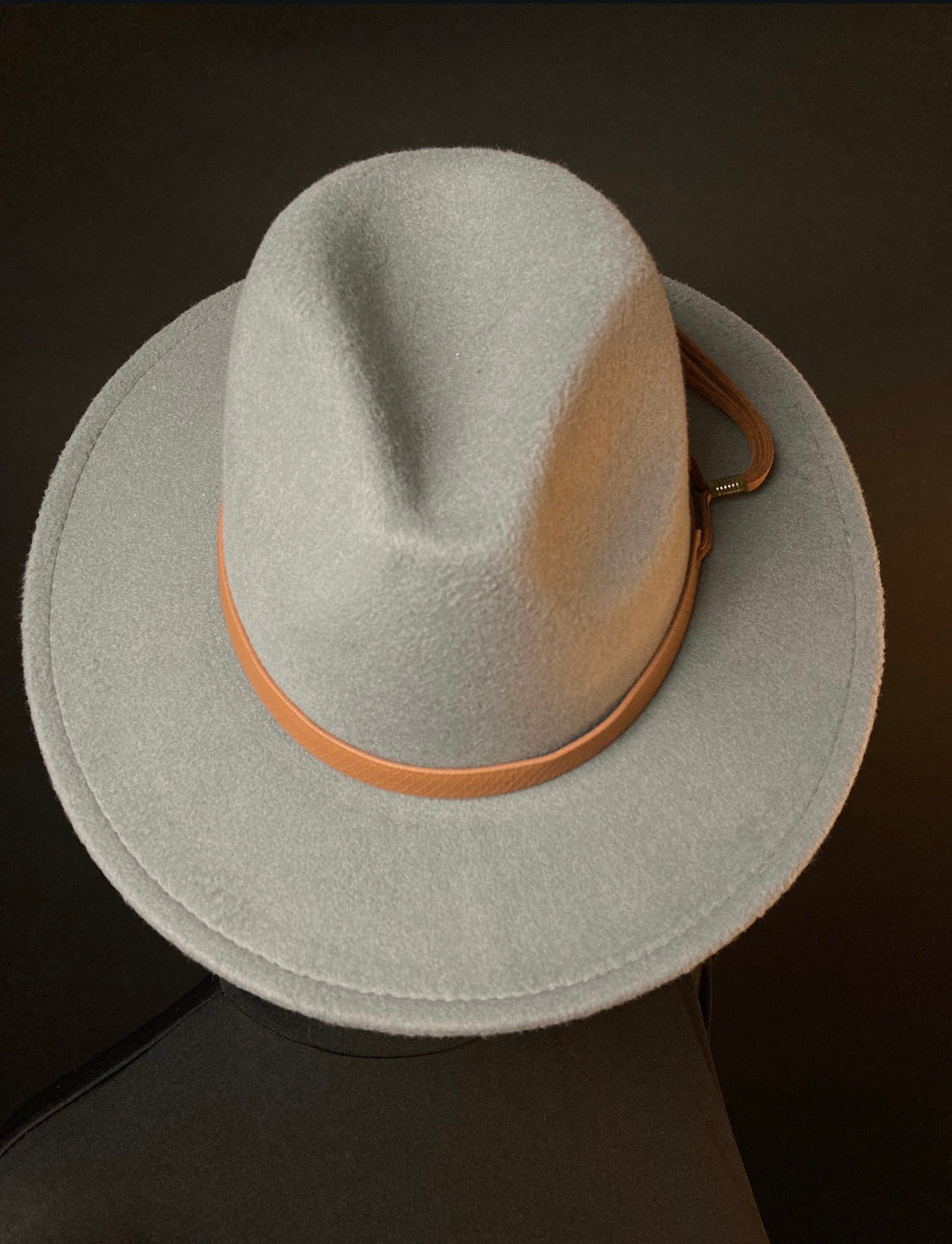 Common Grey Male Fedora Hat (short brim)