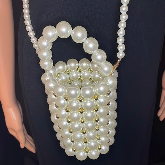 Clutch my pearls purse