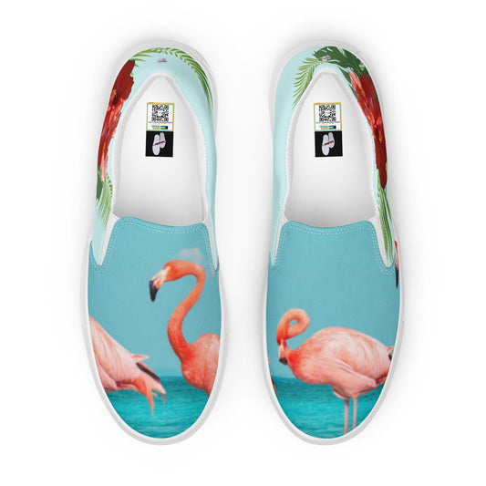 Fancy Flamingo Ladies Slip On  Shoes by Bahakicks