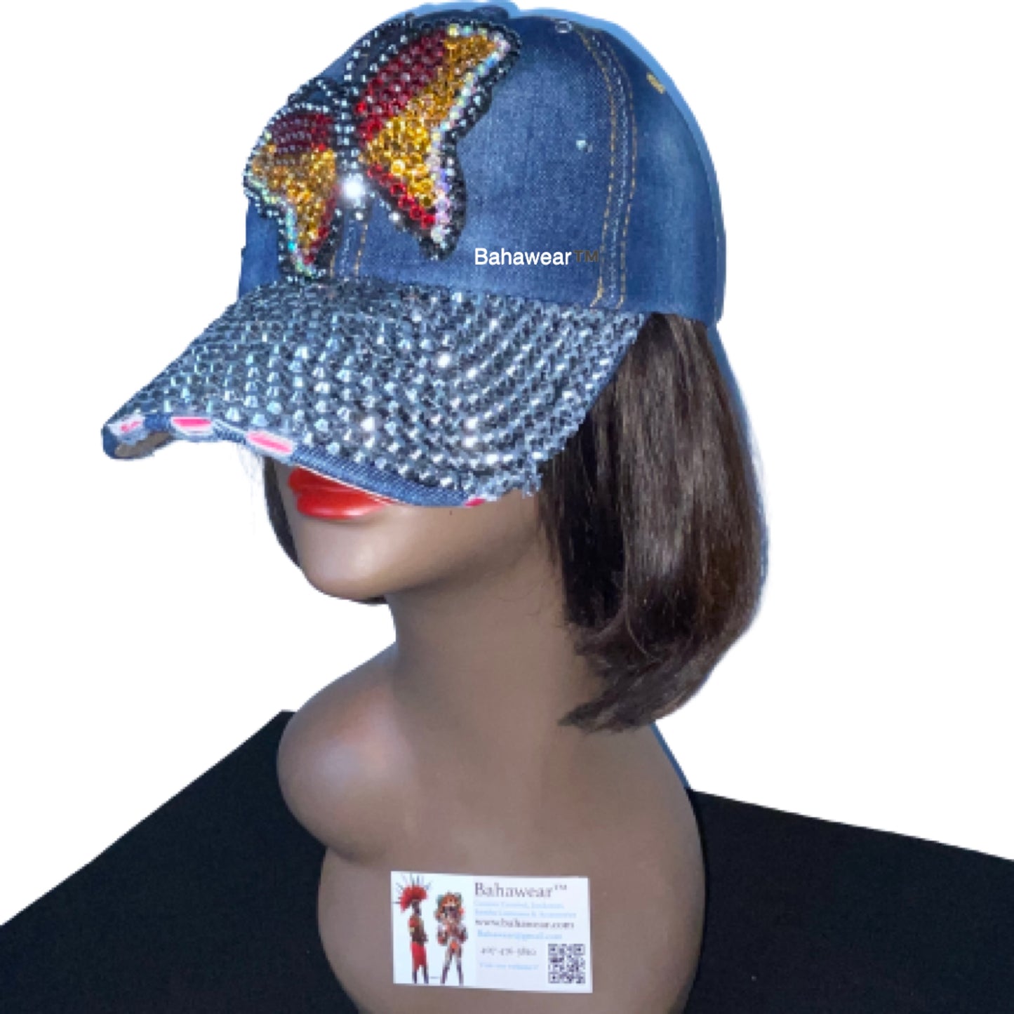 Bold & Distressed Butterfly Ladies Cap