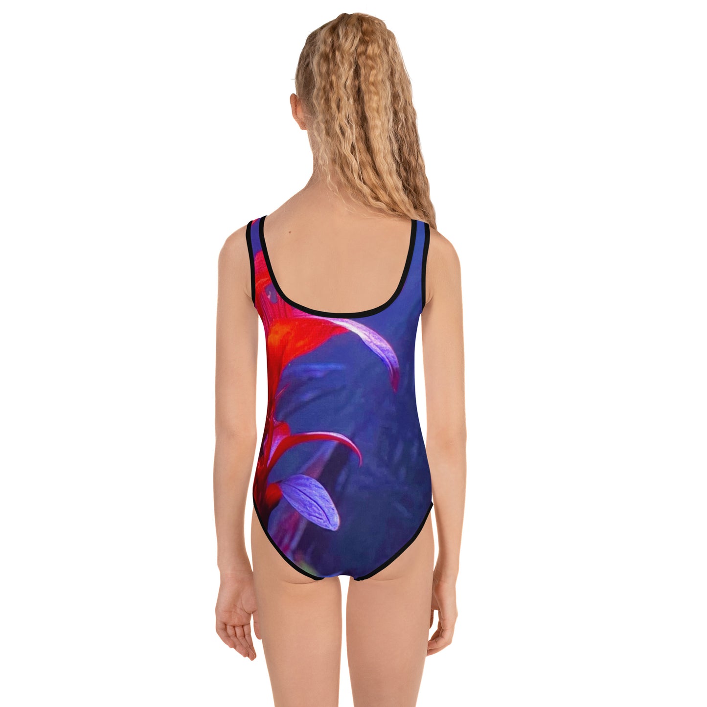 Purple & Pink Glow mommy and me Kids Swimsuit