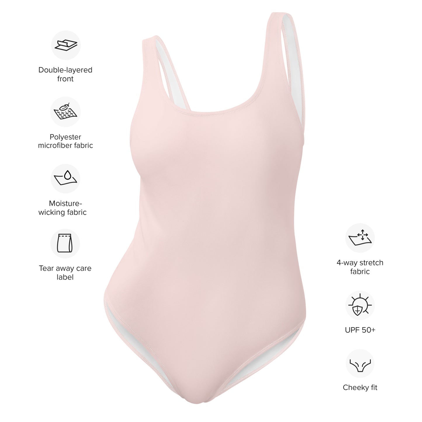 Summer Essentials Gentle Pink One Piece Swimsuit by Bahawear™