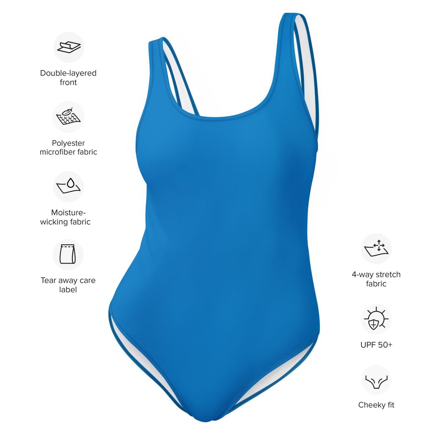 Summer Essentials Ladies Blue One Piece Swimsuit by Bahawear™